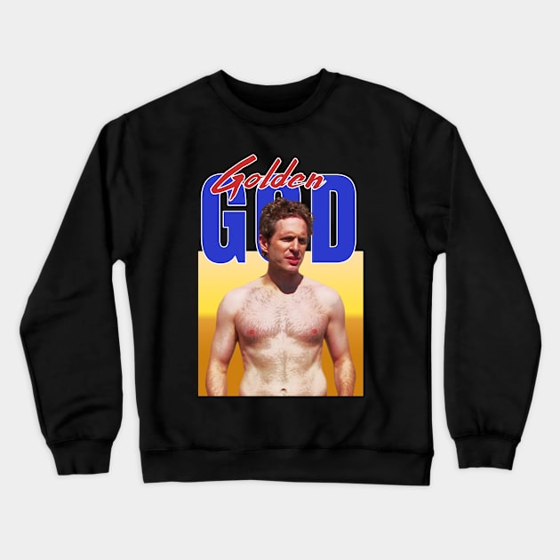 Golden God Crewneck Sweatshirt by Shit Post Hero